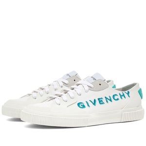 Authentic Givenchy embroidered tennis light low sneakers size 6